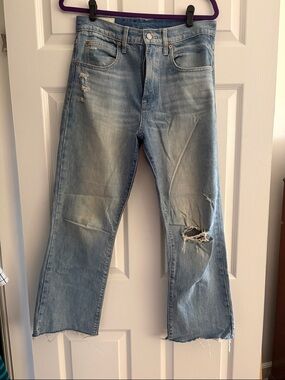 Ankle Flare High Rise Distressed Women’s Jeans